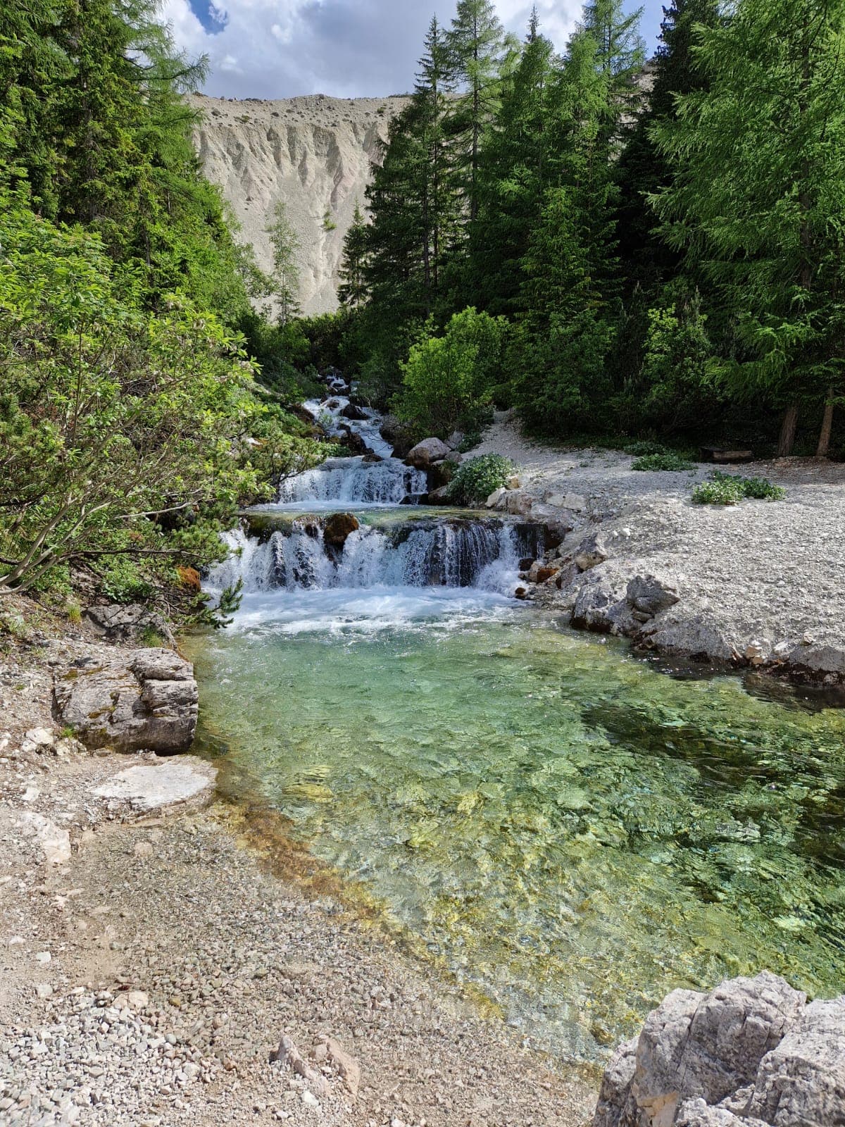 Fanes and the charm of its waters